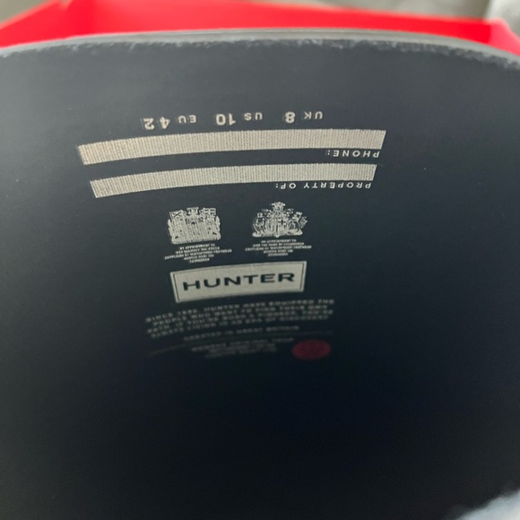 New Hunter Rain Boots Sz 10 - Picture 4 of 4